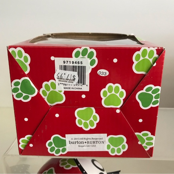 Burton & Burton 2013 Handpainted Ceramic Large Christmas Ornament -I Love My Dog - Picture 12 of 16